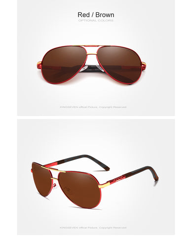 Óculos de sol polarizados de alumínio vintage óculos de sol clássicos da marca com revestimento de lentes para óculos de sol para homens / mulheres