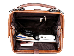 Women Handbag Leather Small Doctor Crossbody Handbag