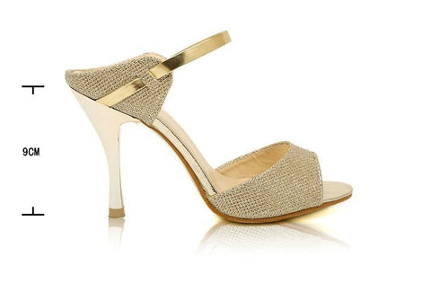 Summer Women Pumps Small Heels Wedding Shoes Gold Silver Stiletto High Heels Peep Toe Mulheres Heel Sandals Ladies Shoes