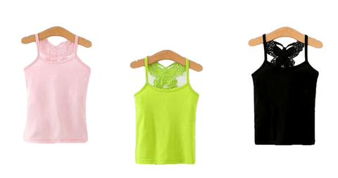 Candy Color Girl Tank Tops And Undershirts For Kids - Sheseelady