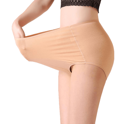 Large Size High Waist Period Panties For Women Briefs Cotton Menstrual Panties Leak Proof Plus Size Underwear Female Xxxl 4Xl - Sheseelady