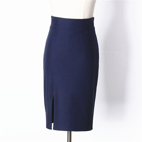 Sexy Stretchy High Waist Knee-Length Formal Pencil Skirt