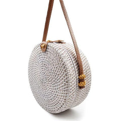 Women Handmade Straw Cross Body Bag Bohemia