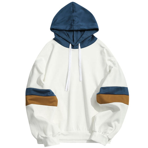 JAYCOSIN 2019 hooded shirt sweatshirt brand men's casual patchwork stitching parallel bars slim hoodie jacket hip hop headscarf