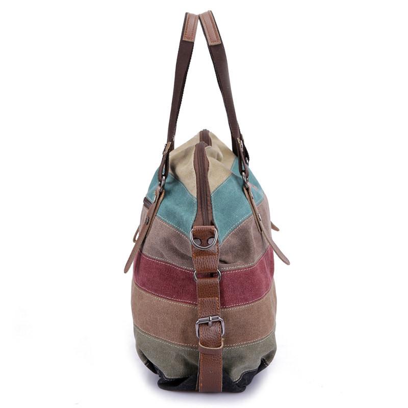 Famous Brand Women Canvas Shoulder Casual Beach Bag - Sheseelady