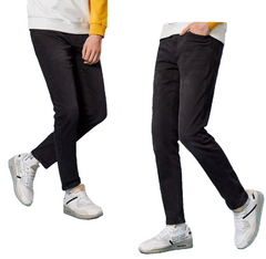 Calças de ganga para homem calças slim fit calças de ganga clássicas calças de ganga masculinas calças de design casual skinny calças retas de elasticidade