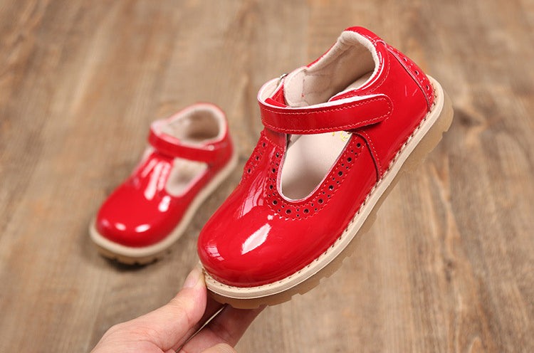 Casual Leather Princess Girls School Shoes - Sheseelady