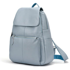 Casual High Quality Ladies‘s Soft Genuine Leather Schoolbag With Large Capactity