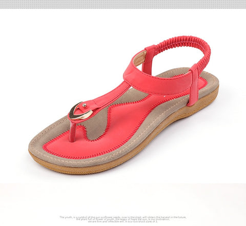 New Women Sandal Flat Heel Sandalias Femininas Summer Casual Single Shoes Soft Bottom Slippers Sandals