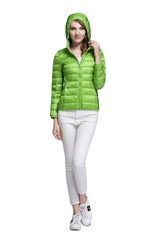 Pure Color Ladies Badalado Casaco de Inverno/Elegante Casual Down Jacket/Cor Pura, Jaqueta Leve Para Baixo