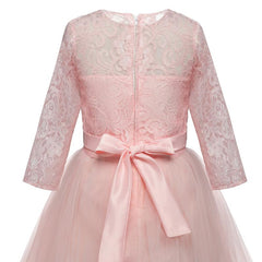 Girls' Embroidered Formal Ball Gown for Weddings & Parties