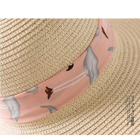 Nouveau chapeau de soleil féminin d’été arc de panama chapeaux de plage pour les femmes Chapeu Feminino Sombrero Floppy Straw Hat