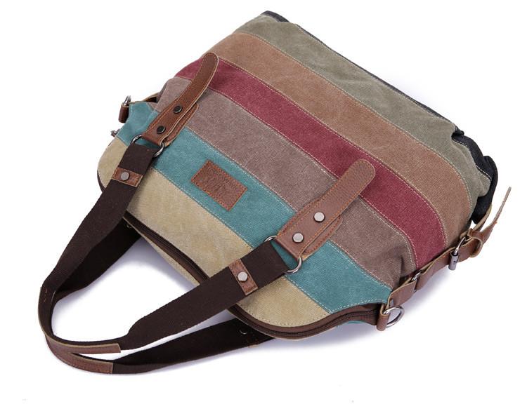 Famous Brand Women Canvas Shoulder Casual Beach Bag - Sheseelady