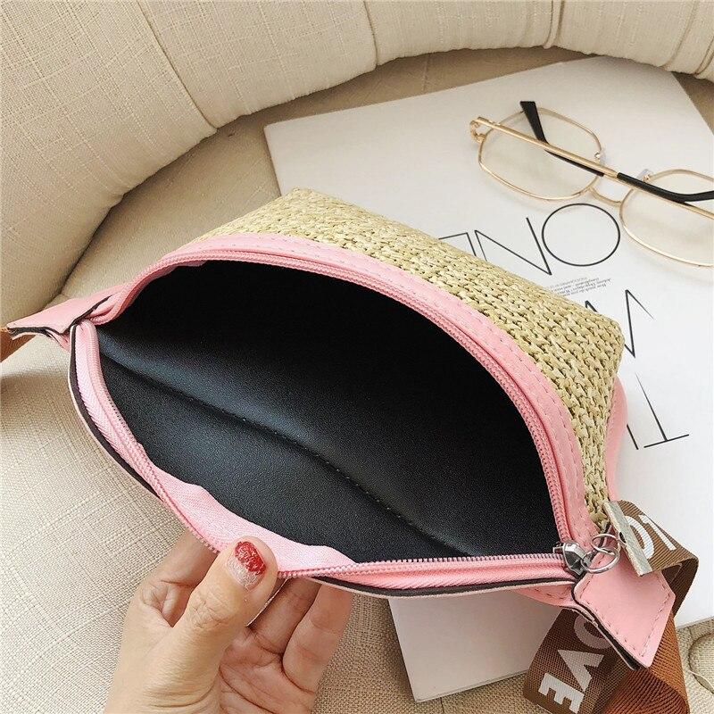 Casual Women's Woven Leather Fanny Packs