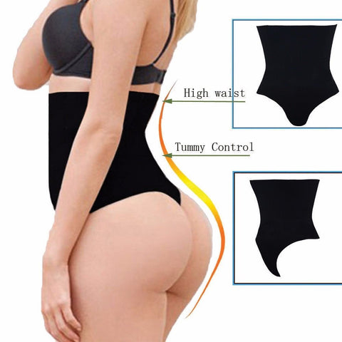 High Waist Tummy Control Panties Body Shaper Seamless Slimming Underwear - Sheseelady