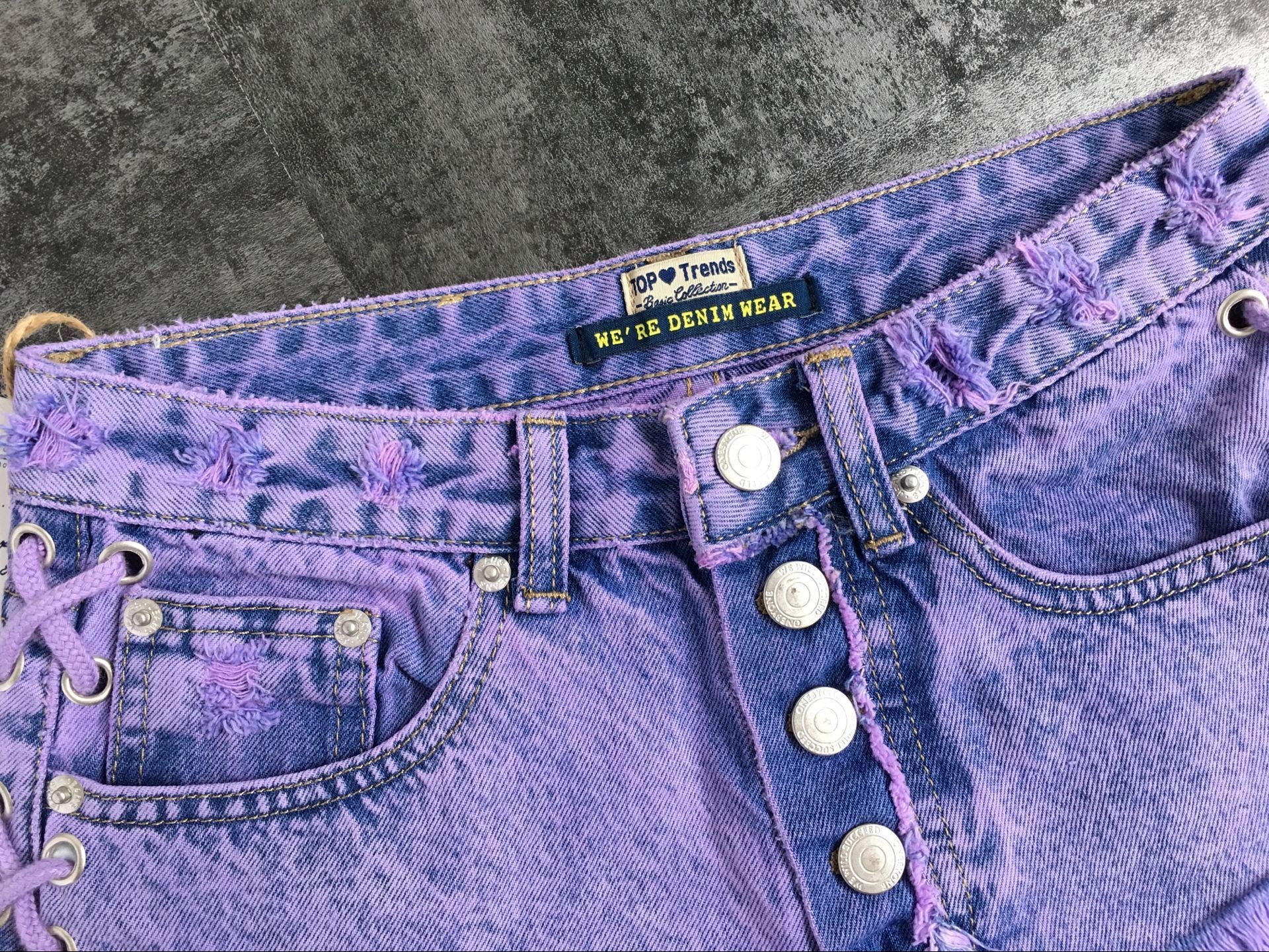 Highwaisted Mini Jeans Shorts Women Both Side Tie Mini Short Sexy Denim Shorts Jeans - Sheseelady