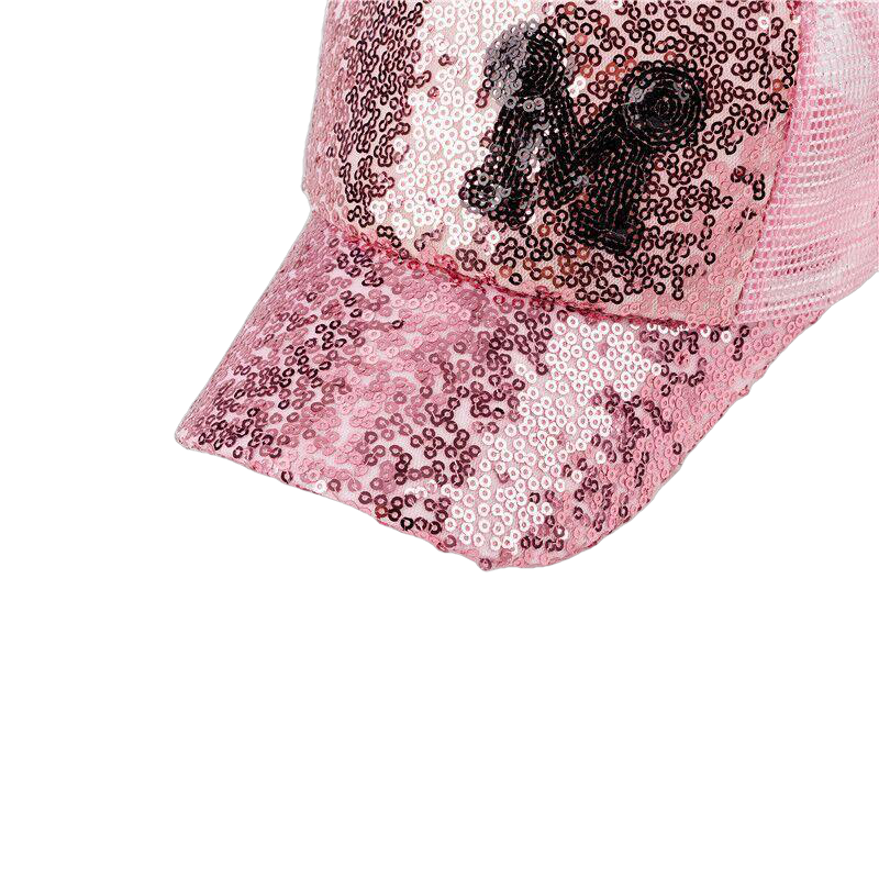Girls' Summer Sequin Mesh Cap