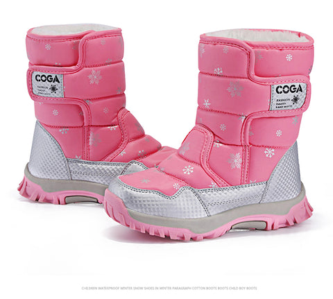 Sapatos De Raparigas Compridas De Neve À Prova De Água