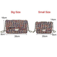 Trendy Versatile Ladies' Woolen Handbag