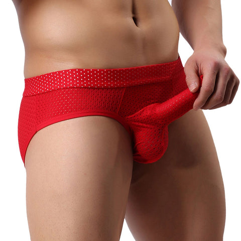 Hot Men's Sexy Underwear U Convex Design Liso Longo Bulge Bolsa Shorts Shorts Shorts Shorts