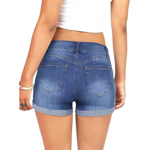Fashion Sumemr Women'S Shorts Low Waist Ripped Hole Short Mini Jeans Denim For Women Casual Plus Size Trousers Pantalones - Sheseelady
