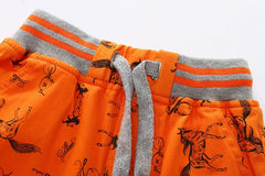 Cartoon Printed Horse Summer Shorts For Unisex Kids - Sheseelady