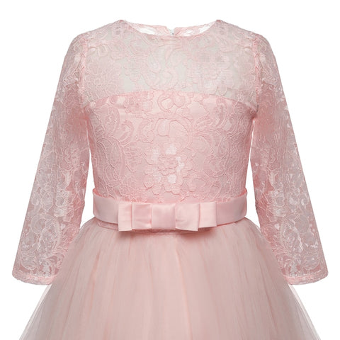 Stylish Sweet Girls' Lace Ball Gowns With Embroidery