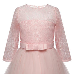 Girls' Embroidered Formal Ball Gown for Weddings & Parties