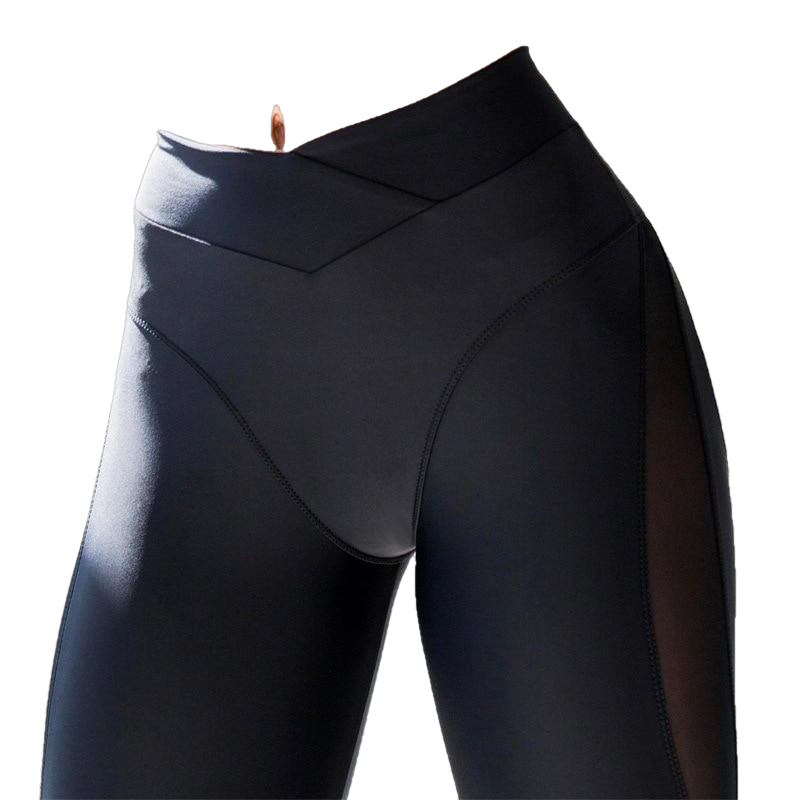 Mesh Patchwork Yoga Sport Legging Pants