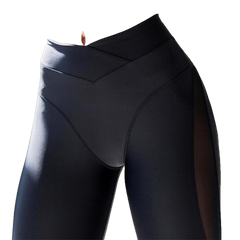 Mesh Patchwork Yoga Sport Legging Pants