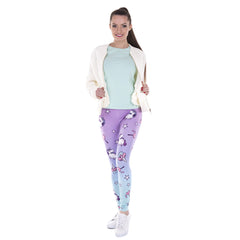 New Fashion Women Leggings Unicórnio E Doces Impressão Leggins Fitness Legging Sexy High Waist Woman Pants