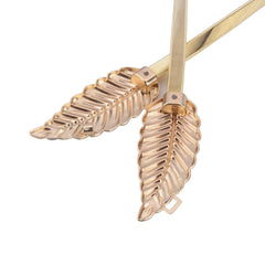 Women Metal Vintage Waist Belt Leaf Design Chain