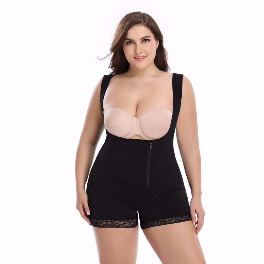 Full Body Shaper Shapewear Powernet Slimming Briefs Butt Lift Tummy Control Waist Trainer Plus Size - Sheseelady