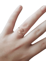 Classical Silver Color Arrow Ring Fashion Ring For Women Adjustable Engagement Wedding Gift Jewelry - Sheseelady