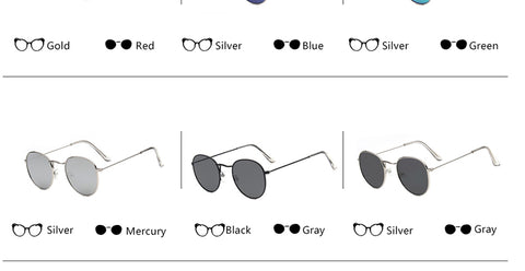 משקפי שמש למראה יוקרה נשים / גברים משקפי מעצבים מותג ליידי עגול משקפי שמש רחוב היכו Oculos De Sol Gafas