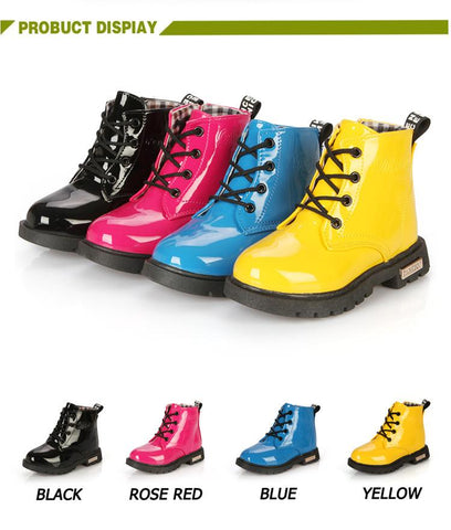 Leather Waterproof Sneakers For Kids Boys&Girls
