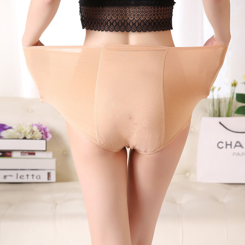 Large Size High Waist Period Panties For Women Briefs Cotton Menstrual Panties Leak Proof Plus Size Underwear Female Xxxl 4Xl - Sheseelady