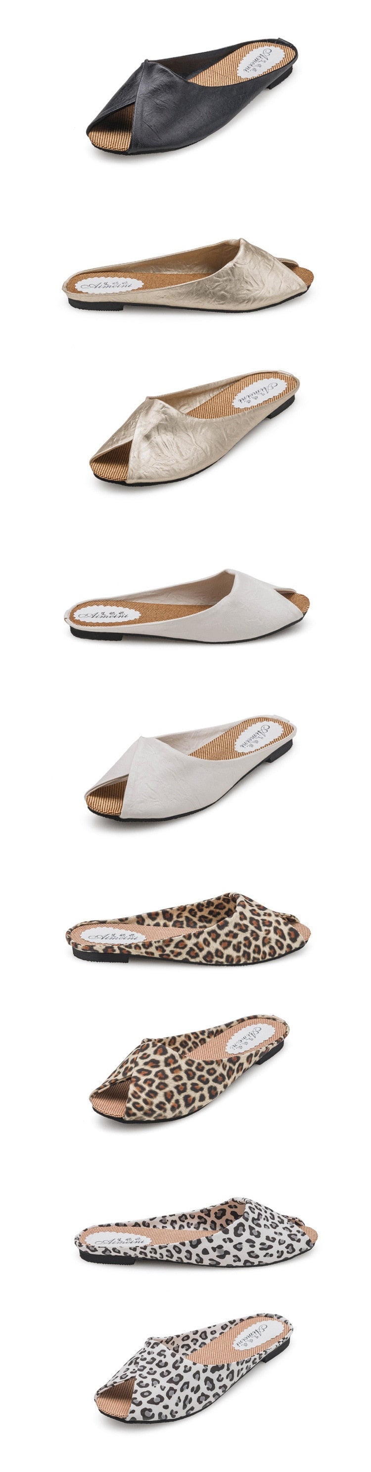 Sandales d'été pour femmes chaussures peep-toe chaussures basses sandales romaines dames tongs pantoufles