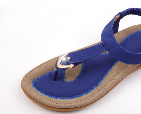 New Women Sandal Flat Heel Sandalias Femininas Summer Casual Single Shoes Woman Soft Bottom Slippers Sandales