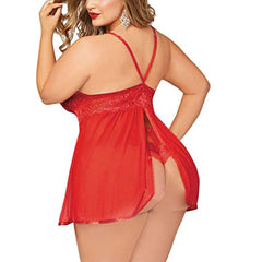 Women Sexy Lingerie Plus Size Open Back Lingerie Lace Underwear Sets