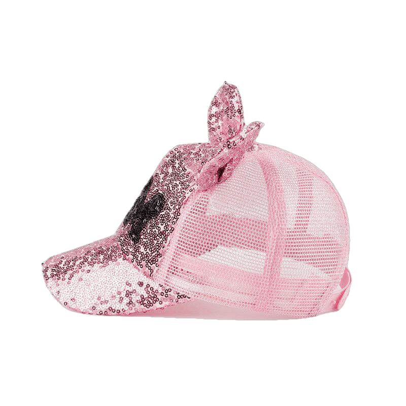 Girls' Summer Sequin Mesh Cap