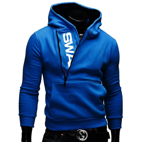 Hip Hop Style Spring Male Side-zippered Cotton Tracksuit With Letter Print