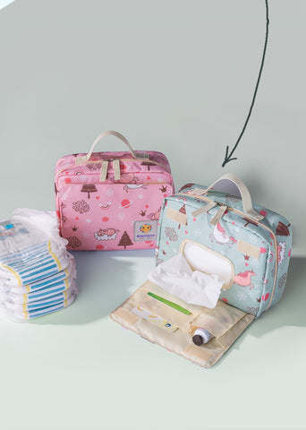 Baby Diaper Bags Fashion Prints 21*17*7Cm - Sheseelady