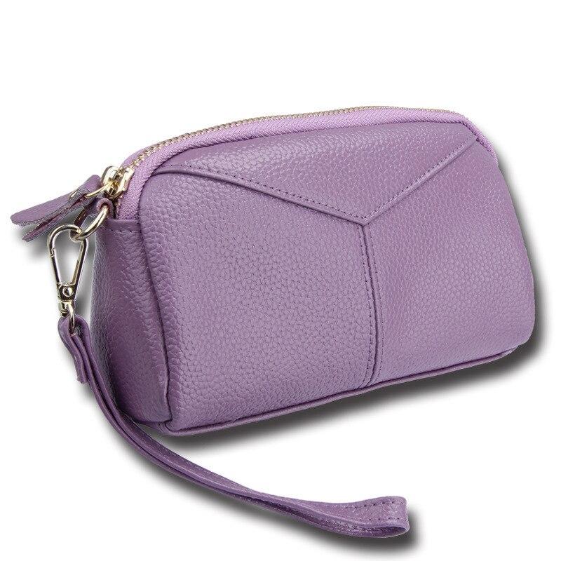 Casual Stylish Ladies' Quality Genuine Leather Clutch With Wristlet