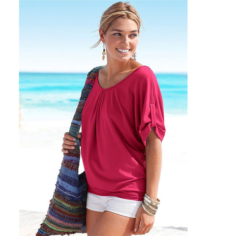 Camisa de Verão Femininas Telhas de Verão de Lace Hollow Plus Size