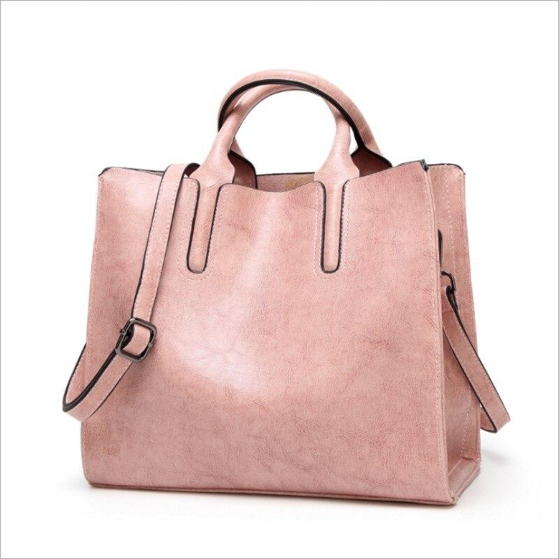 Trendy Casual Women's Leather Tote Bags With One Shoulder Strip