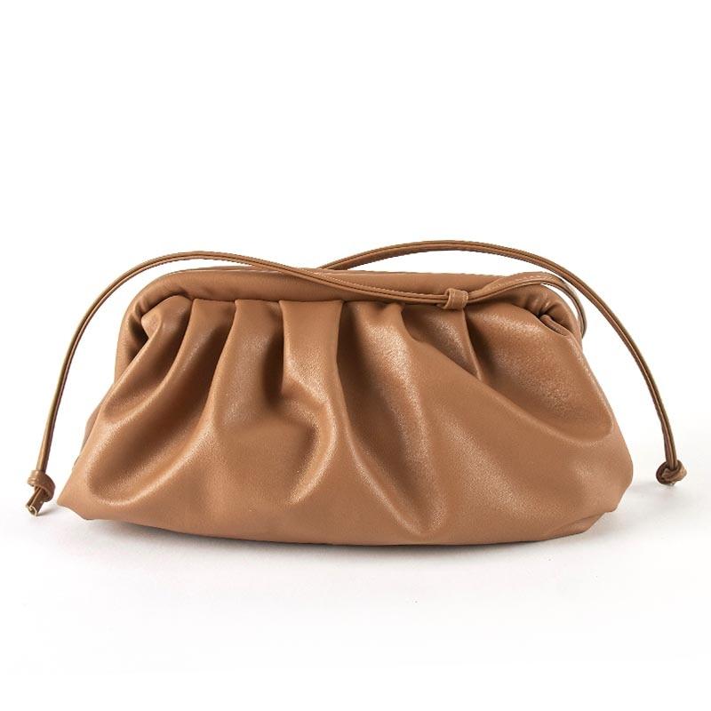 Dumpling Shape Women's Casual Soft Leather Shoulder Bags