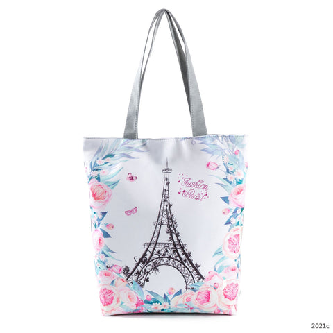 Fashion Women's Floral Printed Canvas Shoulder Bag For Daily Use