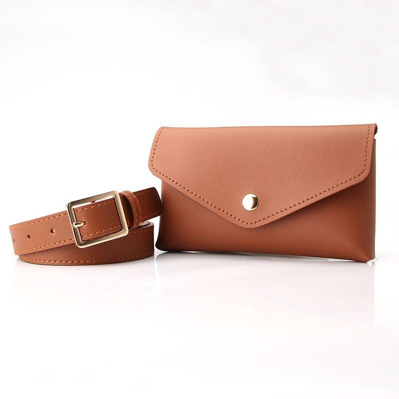 Classic Stylish Female Quality Leather Waist Bag For Money Card Key