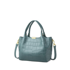 Luxury Trendy Women's Large Leather Shoulder Bag